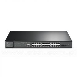 TP-Link TL-SG3428XMP, Switch zarządzalny, 24x 10/100/1000 RJ-45, 4x slot 10G SFP+, PoE+, 19"
