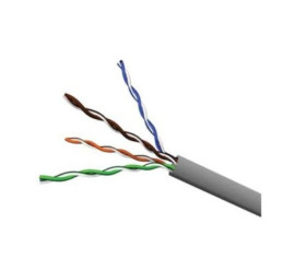 Kabel U/UTP Kategoria 5e, 4 pary, PVC, Szary CAA-00184 /305m/
