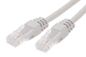 Cat5e Kabel Ethernet długość 25 m RS PRO Szary RJ45 Niska emisja dymu bez halogenu Męski RJ45 Męski U/UTP