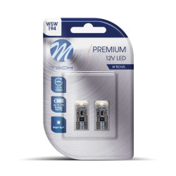 Żarówka Led T10 4xSMD Canbus biała kpl.2szt CB-102110