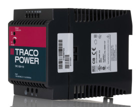 Zasilacz szyny DIN U wy 12V dc I wy 8A U we 85 → 264 V ac / 90 → 375V dc TRACOPOWER 96W