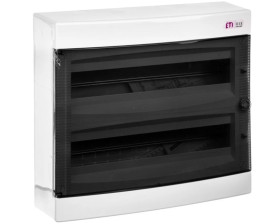 Rozdzielnica modułowa 2x18 natynkowa drzwi dymne / IP 40 400V AC / ECT 2X18PT-s 001101085