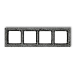 DECO Ramka uniwersalna poczwórna - beton (ramka: antracytowa spód: czarny) antracyt 11-12-DRB-4