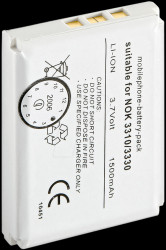 1300 mAh, Li-ion, for NOKIA 3310 / 3330
