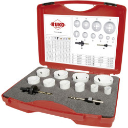 RUKO 126303 HSS CO8 Bi-Metal Hole Saw Set 12pc