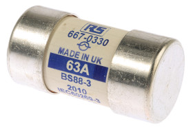 Bezpiecznik 60A 30 x 57mm 415V ac RS PRO