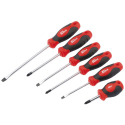 Draper Redline 68013 Soft Grip Screwdriver Set (6 Piece)