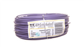 Przewód Instalacyjny H07v-U (Dy) 1,5 Fioletowy /100M/