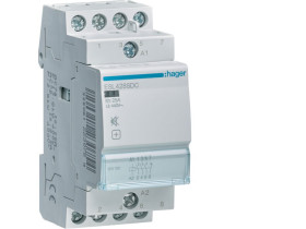Stycznik cichy 12V DC 3NO+1NC 25A AC-7a/b ESL428SDC HAGER