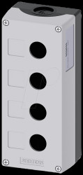 3SU1804-0AA00-0AB1 Enclosure, 22 mm - round, grey, 4 command points