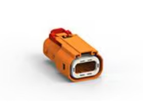 Plug, 2 pole, straight, 1 row, orange, 4-2103015-4