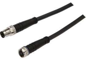 Złącze kablowe M8 żeński 4pin prosty M8 męski 3pin prosty z kablem 0,3m PUR VK03A247