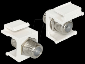 86300 Delock F socket &gt; F socket keystone module