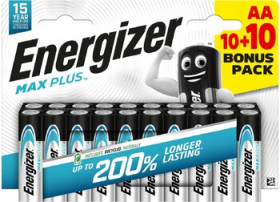 OUTLET Bateria alkaliczna Energizer MAX Plus LR6/AA (blister) - 20 sztuk