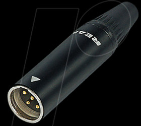 RT4MC-B TINY xlr cable connector, 4-pin