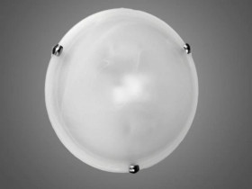 Plafon 2x40W E27 z czujnikiem mikrofalowym szkło