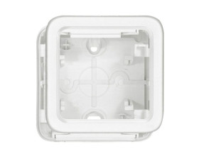 PLEXO55 Puszka 1 pojedyncza antybakteryjna biała 070741 LEGRAND