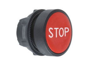 Główka przycisku płaskiego plastikowego czerwona z oznaczeniem ZB5AA434 SCHNEIDER ELECTRIC