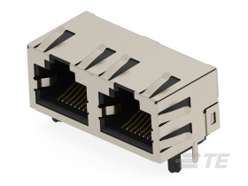 Złącze Ethernet Żeński Złącze RJ45 Przewlekany Cat5 TE Connectivity, 90° 8-żyłowe