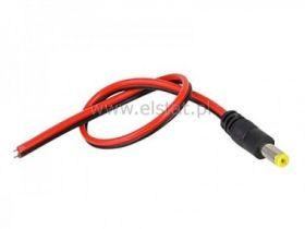 Wtyk DC 2,1 / 5,5 + kabel 22cm