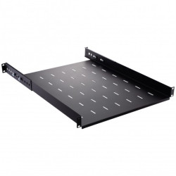 Półka regulowana do szafy RACK 19" 1U 550mm czarna