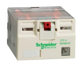 Przekaźnik mocy wtykowy, Zelio RPM, 4 styki przełączne, 230 V AC, dioda LED RPM42P7