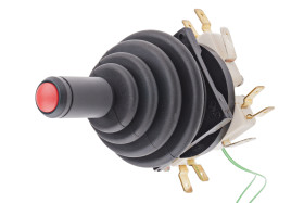 Przełącznik typu joystick 2-osiowy Sprężyna powrotna RS PRO IP65 Szybkozłącze Pokrętło