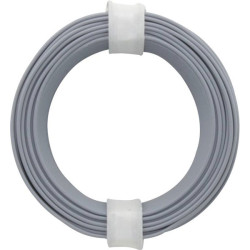 Donau 118-9 Strand Wire 1x0.14mm&#xB2; Grey 10m Plastic Insulated