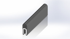 Listwa krawędziowa szerokość: 6mm Zabezpieczenie krawędzi dł: 20m EPDM