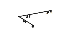 Listwa Sufitowa 90 2X150cm Mono Corner Viii 2X150 Black/Gold 7700 Nowodvorski...