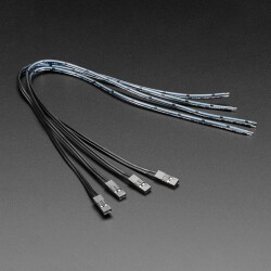 Pig-Tail Cables - 0.1" 2-pin - 4 Pack