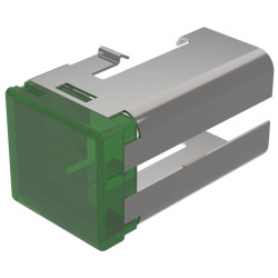 Soczewki do wskaźników, 03-921, Zielony, Prostokąt, długość: 19