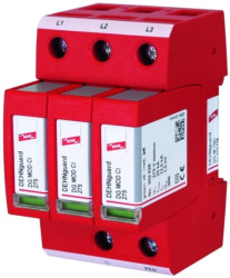 Ogranicznik przepięć Typ T2 3P 12,5kA 1,5kV z wbudowanym bezpiecznikiem DEHNguard M TNC CI 275 952304