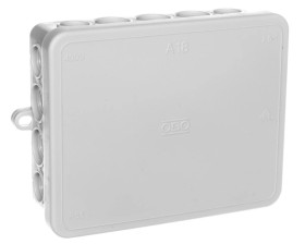 Puszka n/t odgałęźna 125x100x40mm 18 przepustów IP55 A 18 jasnoszara 2000410 /10szt./