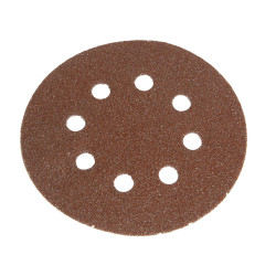 Faithfull FAIADHL125VF Hook &amp; Loop Sanding Disc DID3 Holed 125mm Very Fine Pk5