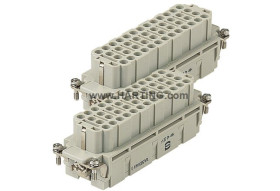 Wkładka złącza dużej mocy 46-pinowe HARTING 16A 46P Żeński Połączenie zagniatane Montaż na kablu Proste