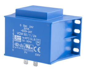 Transformator do druku 24V ac 230V ac 1 wyjście wyjścia THT 50VA