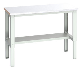 Stół warsztatowy szer. 750mm maks. obciążenie: 450kg Podstawowy stoł Blacha stalowa dł. 1500mm wys. 740 → 1140mm