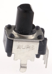 Potencjometr 10kΩ typ Obrotowy Alps Alpine średnica wału 6 mm 0.05W długość wału 15mm Otwór przezierny