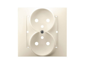 ARIA Pokrywa gniazda podwójnego z uziemieniem ecru PGP-2UZ/27 OSPEL