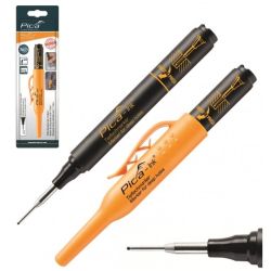 Marker budowlany do głębokich otworów Czarny znacznik precyzyjny 2,0mm Pica-Ink 150/46