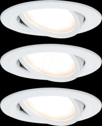 938.75 Coin-slim recessed light, 3x 6.8 W, 633 lm, 2700 K, white, dimma