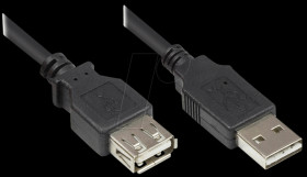 2511-EU005 USB 2.0 EASY male A > female A, 0,5m
