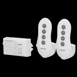 Bezprzewodowy 3-kanałowy sterownik oświetlenia 2 piloty OR-GB-448