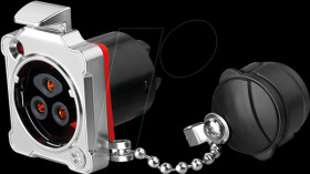 IC02-24P304 Industrial coupling - S2 - Power, 3-Pin