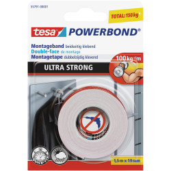 tesa&#xAE; 55791 Powerbond Ultra Strong Mounting Tape 19mm x 1.5m