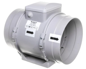 Wentylator kanałowy fi 200 230V 108W 1040m3/h 52dB o przepływie mieszanym TTPRO200