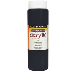 Daler-Rowney D123500032 DAL GRADUATE ACRYLIC 500ML PEARL BLACK