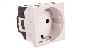 Axolute Gniazdo S 2P+Z 16A Białe Hd4141