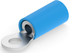 Insulated ring cable lug, 1.0-2.5 mm², AWG 16 to 14, 3 mm, M2.5, blue, 32441